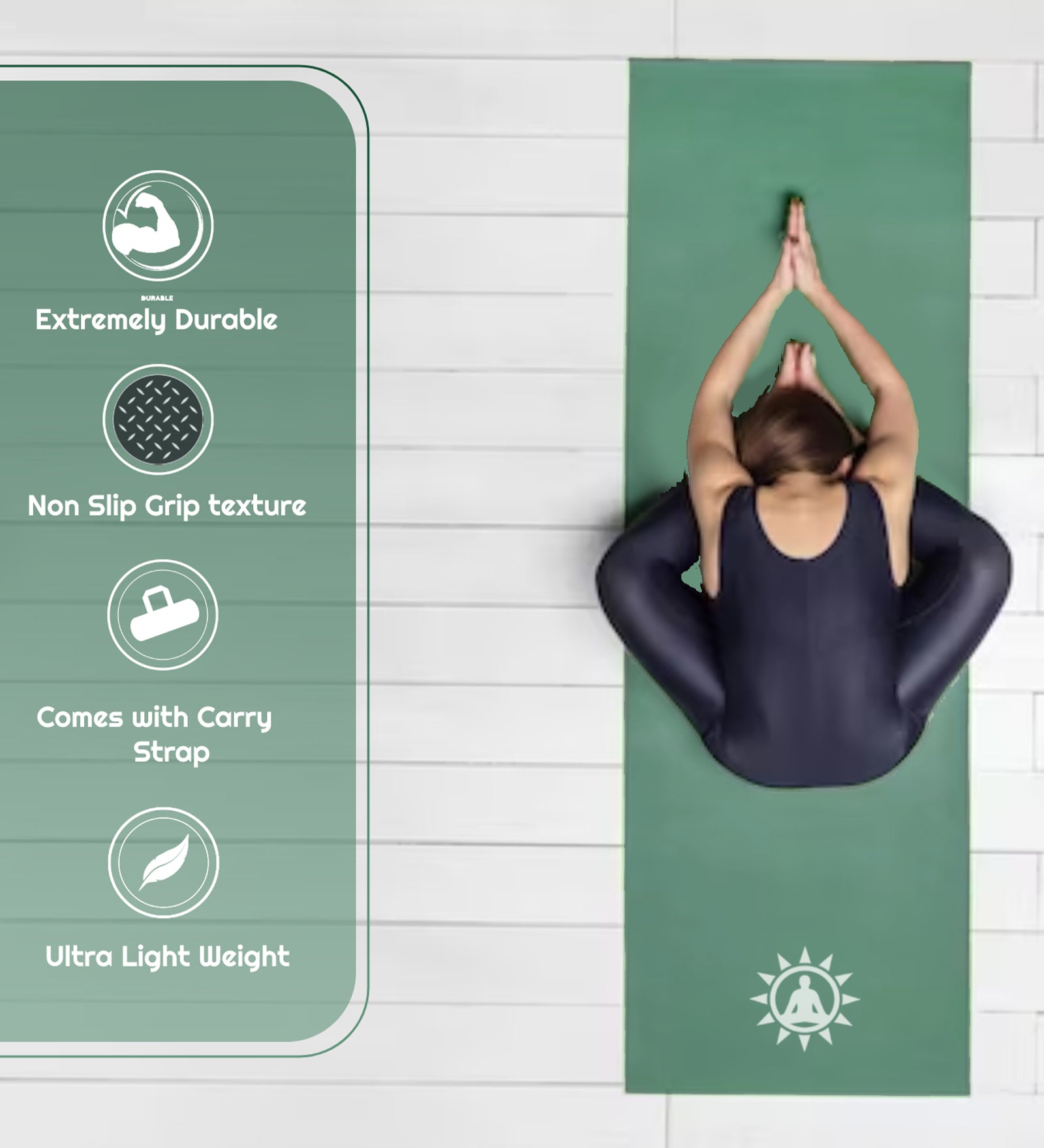 Foldable Anti Skid Eva 6mm Classic Yoga Mat - Yogwise