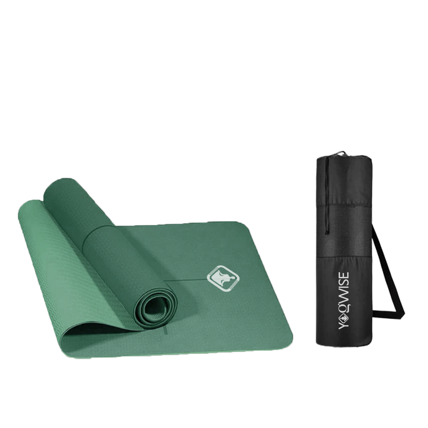 Yogwise Yoga Mat Bag for Women and Men, Fabric Exercise Mat Carry